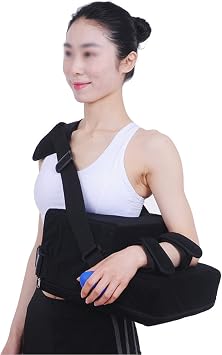 Shoulder Immobilizer for Shoulder Injury Torn Rotator Cuffsublexion Surgery Dislocated Broken Arm Immobilizer Post-op Shoulder Arm Brace Shoulder Immobilizer with Abduction Sling,Left