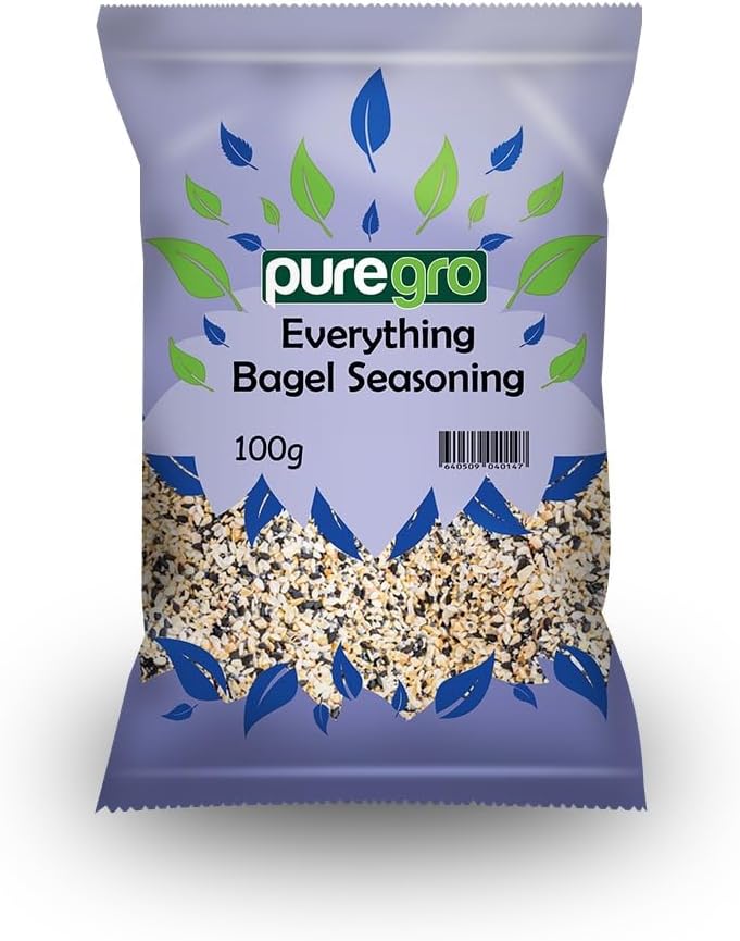 Puregro Everything Bagel Seasoning (3.5 oz) 100g | PACK OF 1 | Seasoning Mix | Bagel Flavours In One | Premium Quality.
