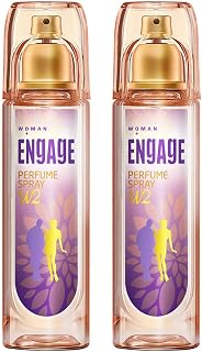 Engage W2 Perfume Spray For Women, Floral and Fruity, Skin Friendly, 120ml (Pack of 2) Price In India
