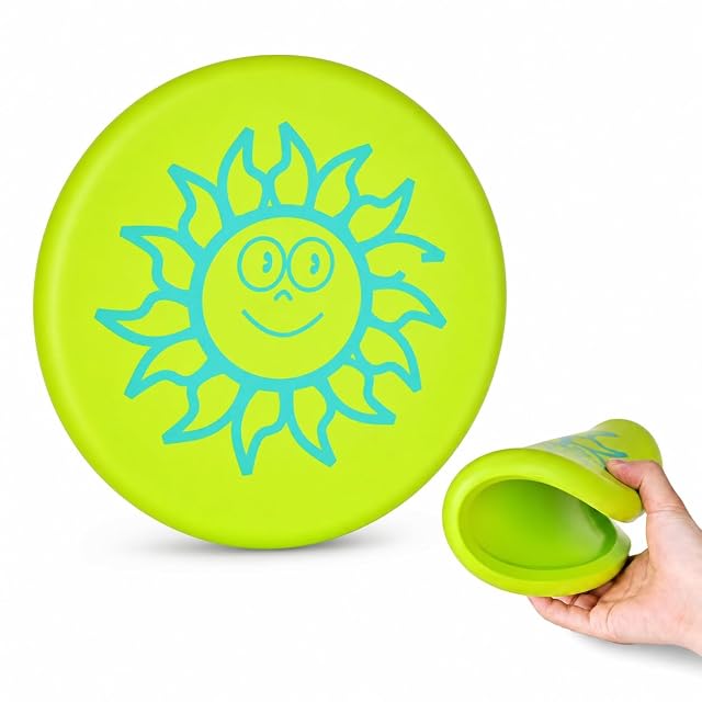 Disco Volador de Espuma para Niños, Suave y Flexible, 20 cm, para Exterior