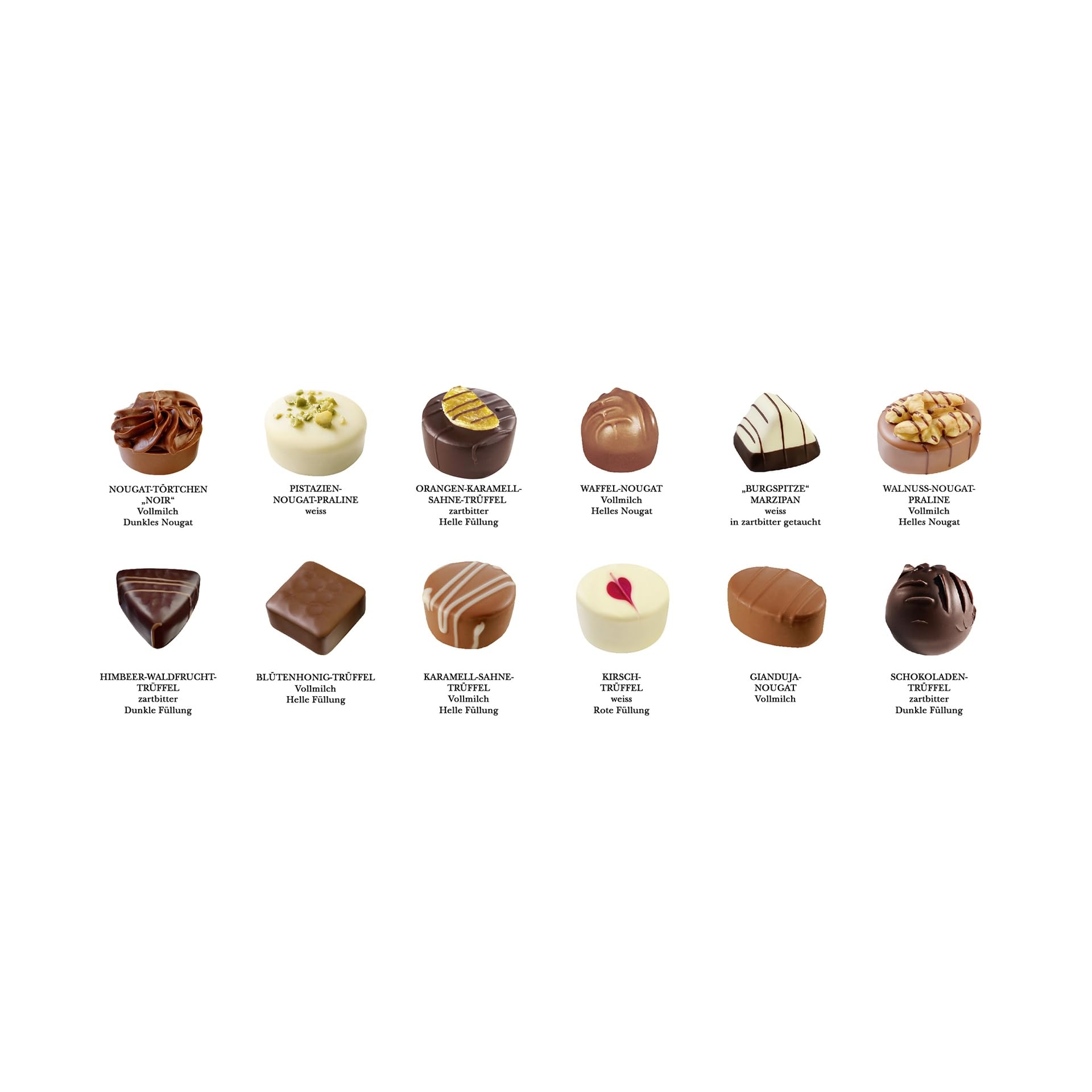 Lauensteiner Wyszukane przysmaki pralinki 300 g 23 sztuk