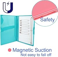 Vista 2 de Megnetic Sewing Needle Case Knitting Pin Organizer Portable Stitching Pin Storage Box for Pin Holder 3Pieces