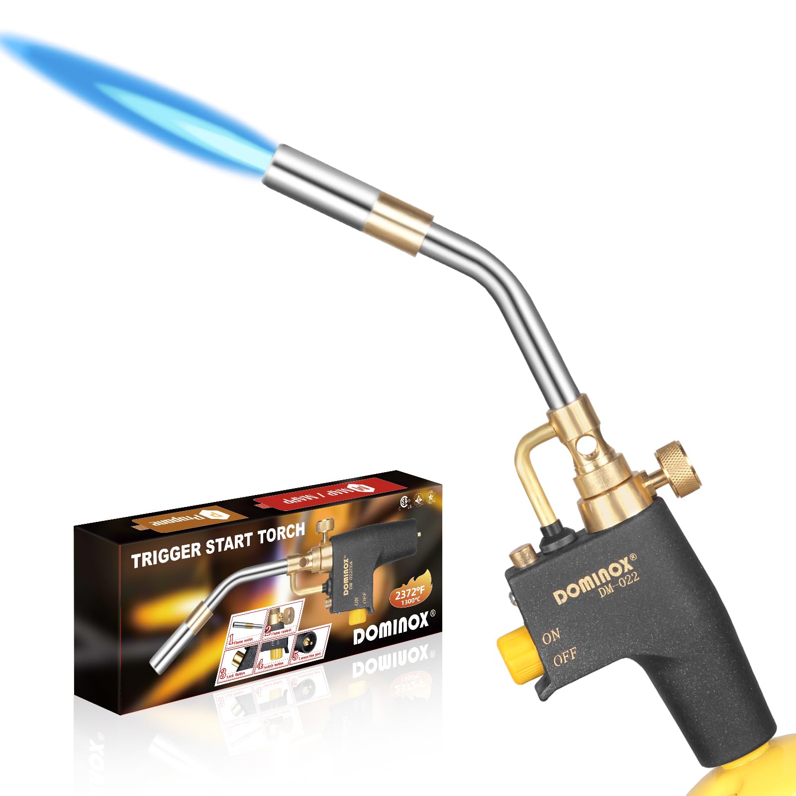 DOMINOX Propane Torch Head - Trigger Start -1 DOMINOX Propane Torch Head - Trigger Start -1