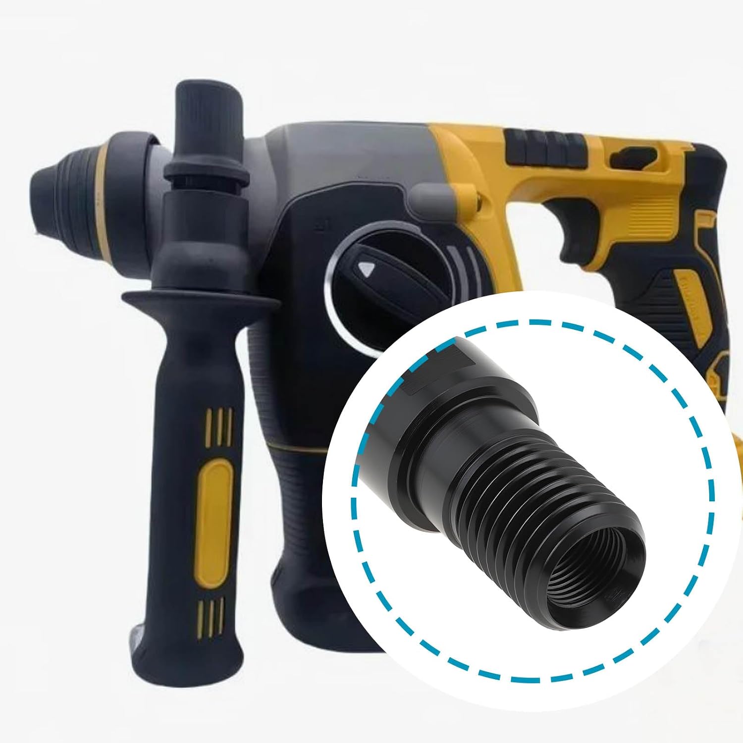 OTOTEC 1 Pcs 1 1/4 Inch to SDS Plus Drill Adapter 190mm Length