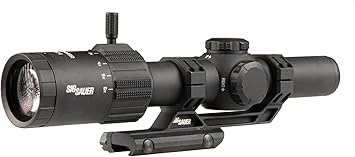 Sig Sauer Tango MSR 1-6x24mm Illuminated MSR-BDC6 SFP Black Riflescope w/Alpha-MSR Cantilevered Black Mount SOT61000