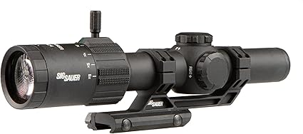Sig Sauer Tango MSR 1-6x24mm Illuminated MSR-BDC6 SFP Black Riflescope w/Alpha-MSR Cantilevered Black Mount SOT61000