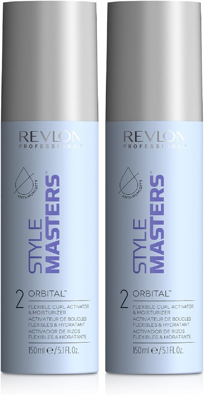 STYLE MASTERS Curly Orbital Locken Activator, 150 ml, Styling für flexible Locken, Lockenaktivator mit Feuchtigkeitspflege, Haarstyling für ein voluminöses, glänzendes Ergebnis (Packung mit 2)