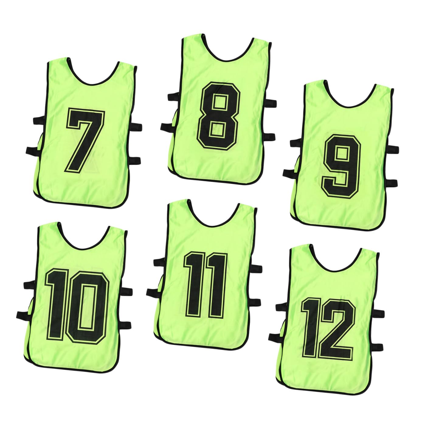 Chaleco de fútbol para niños TOYANDONA pack de 6 petos de entrenamiento transpirables 8