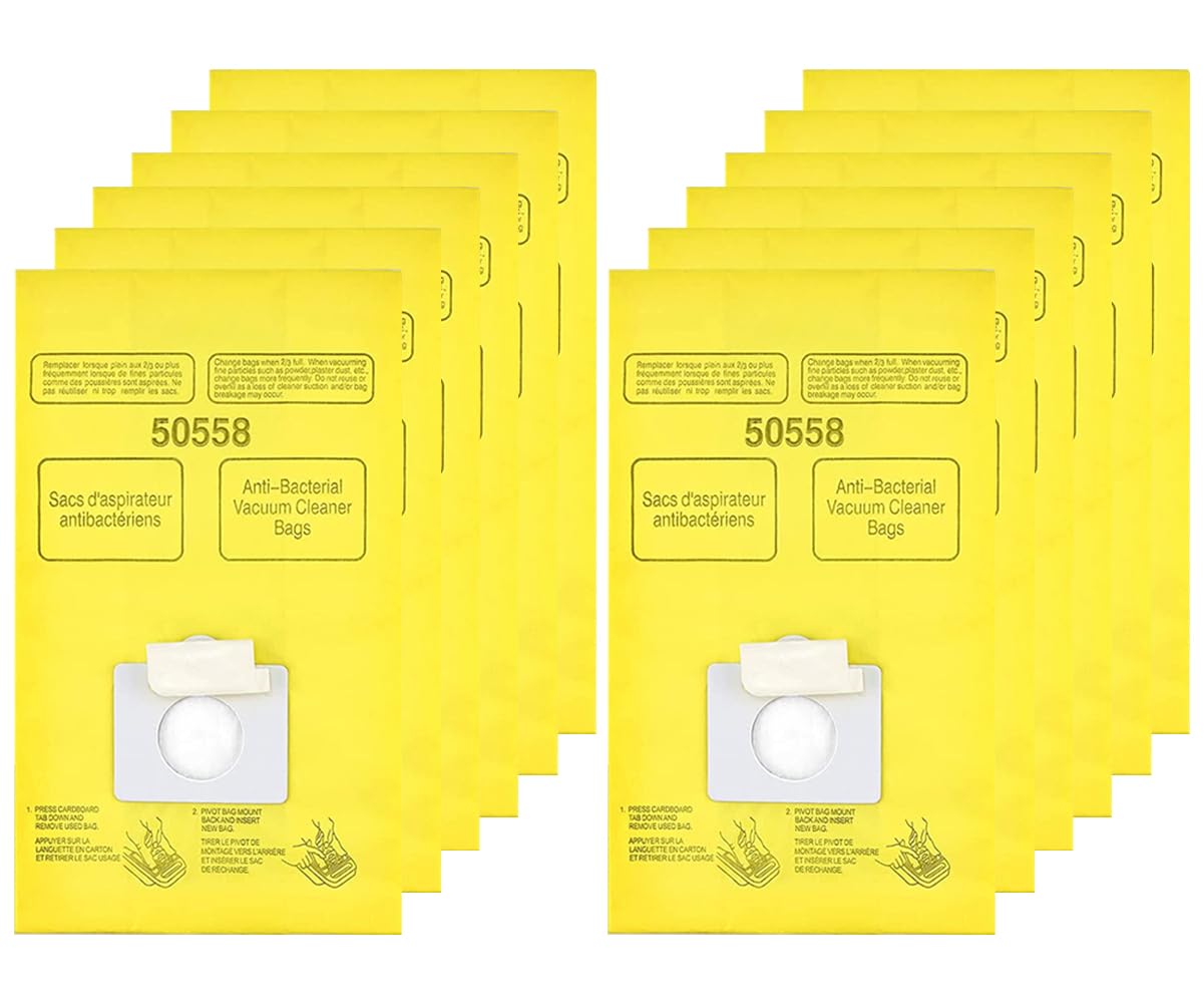 50403 Disposable Canister Vacuum Bags: replacement for Kenmore type C/Q 50555 50558 50557 and Panasonic C-5 C18-12pack