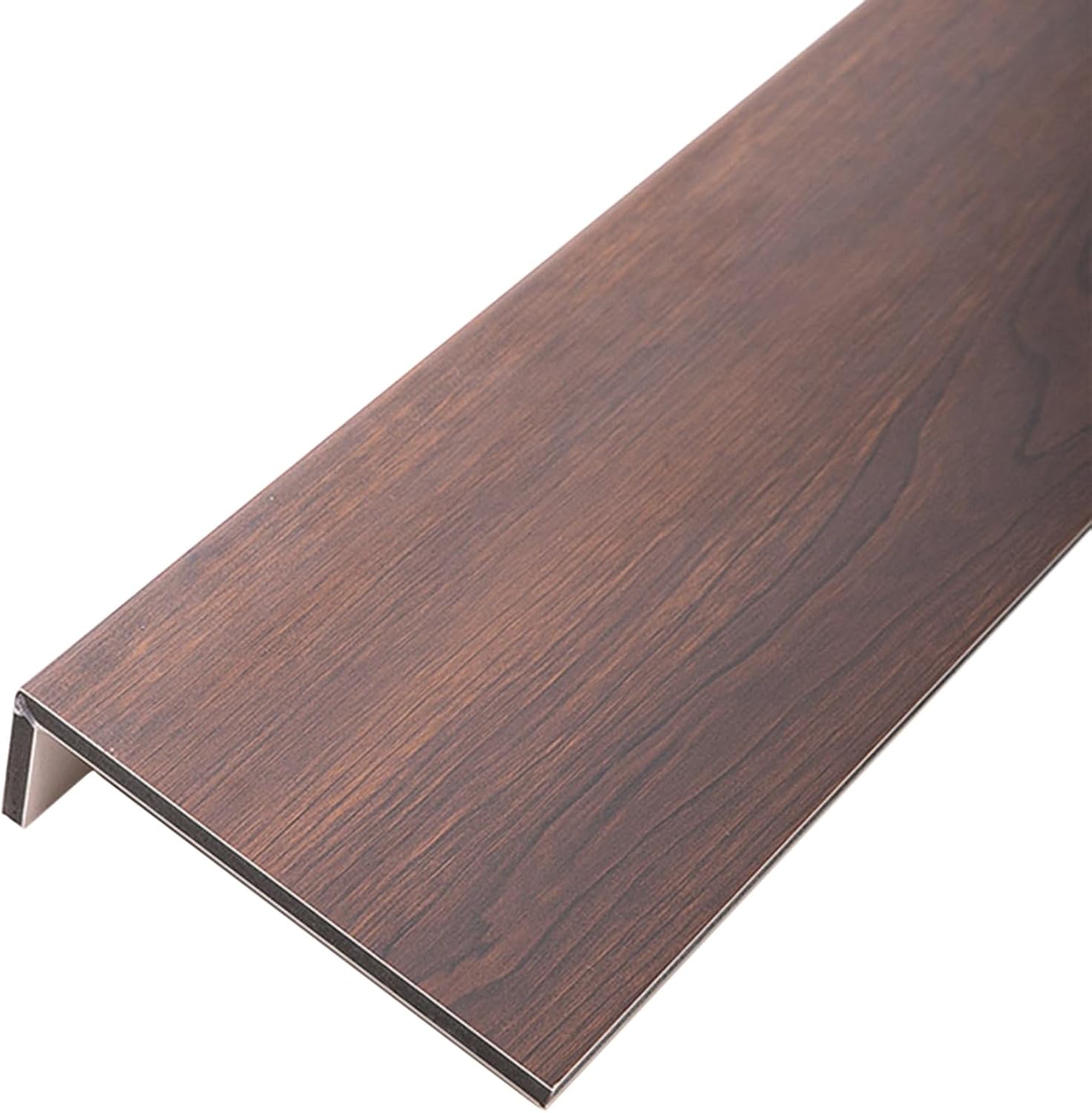 Window Sill Protector Ledge Guard Board Brown Woodgrain Finish, Waterproof Door Frame Cover - Custom Sizes, 21inch - 80inch Length