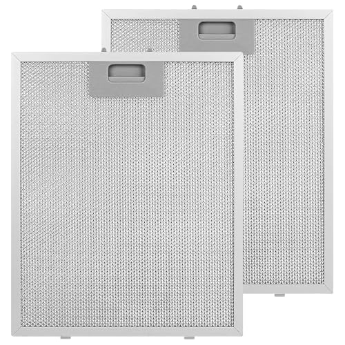 2 Pack Extractor Fan Filters, 5-Layer Metal Grease Filter Universal Extractor Fan Filters, Cooker Hood Filter Replacement, Kitchen Cooker Hood Vent Filter(32x26cm)
