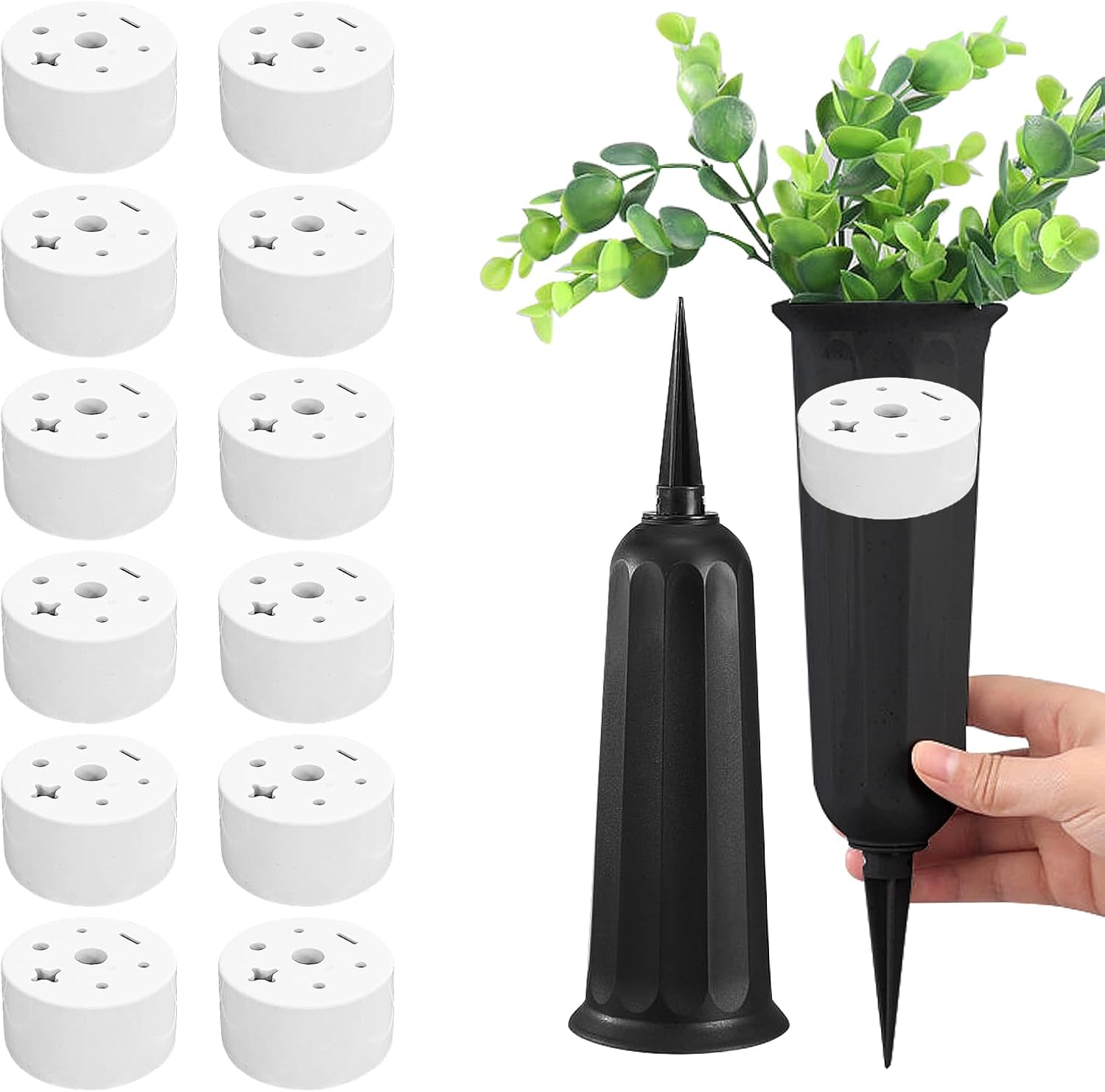 Friendship 2 Set Grave Site Flower Holders for Cemetery