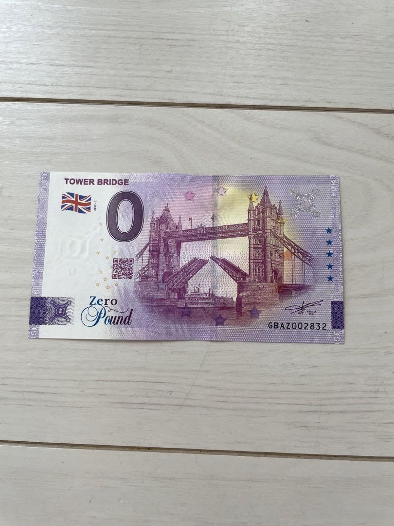 Amazon.co.jp: 0ユーロ紙幣 タワーブリッジ 記念紙幣 : 文房具