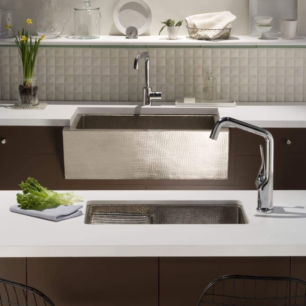 Native Trails CPS233 Catina Pro Copper Under mount Bar/Prep Sink, Antique Copper