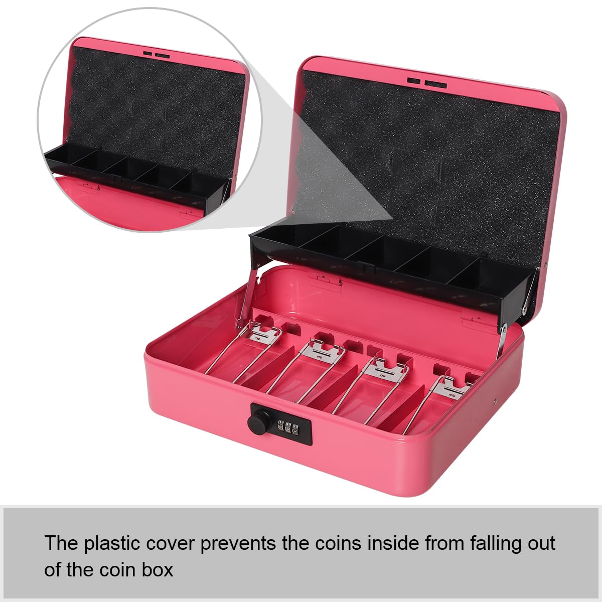Jssmst Large Locking Cash Box