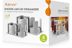 AIEVE Mason Jar Lid Organizer Delights