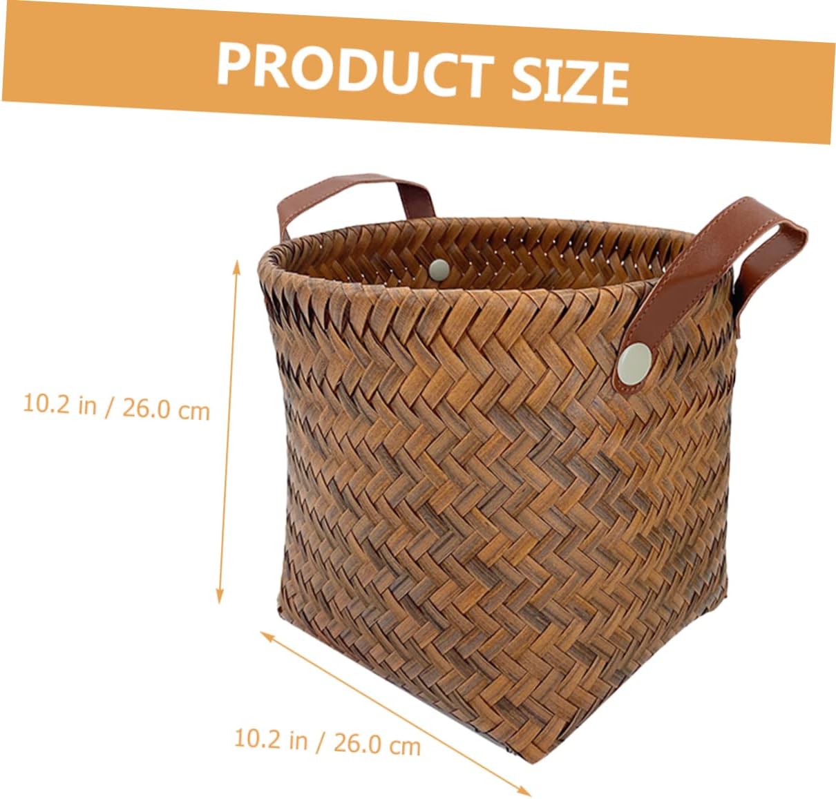 Retro Style Woven Sundries Organizer Decorative Storage Basket for Bedroom Bathroom