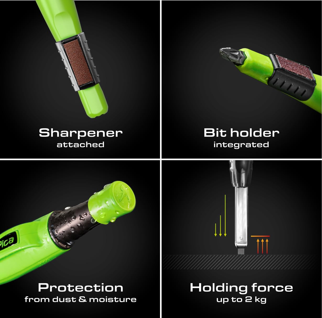 Pica Big Dry Marker for Construction, Graphite — Amazon image 5