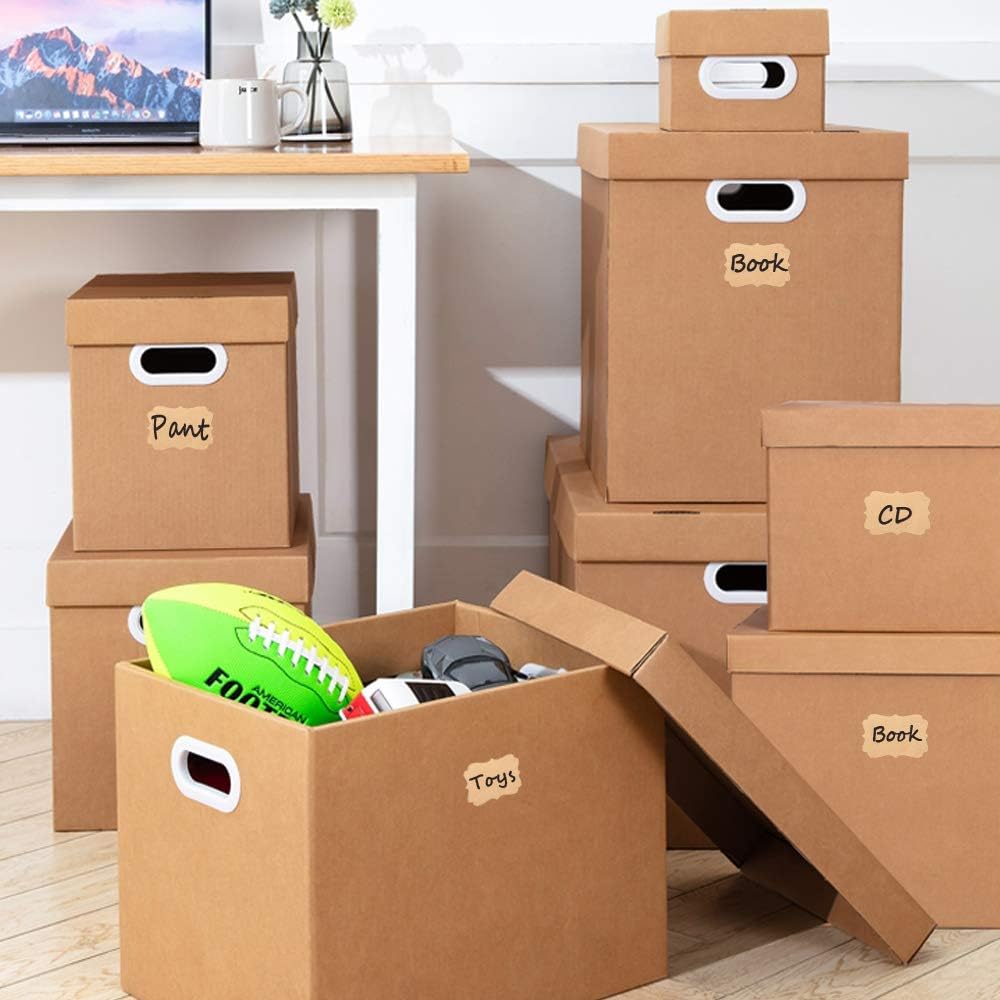 2" x 3" Kraft Label Stickers Writable Gift Labels, 200PCS Self-Adhesive Brown Labels for Essential Oil Bottle, Jars, Food Storage or Gift Decoration - Image 5