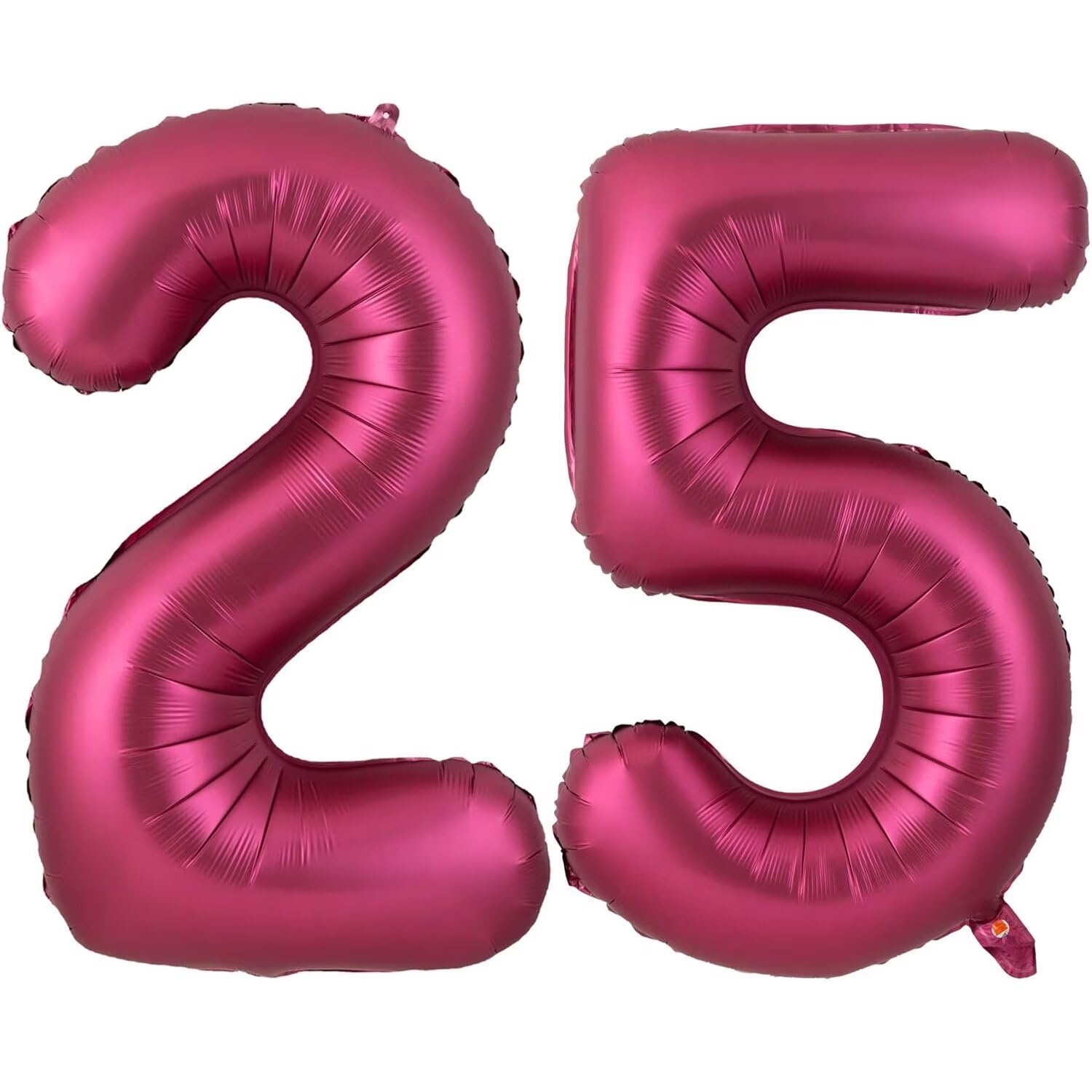 40 Inch Burgundy 25 Balloon, Wine Red Number 25 Balloons, Burgundy Large Foil Number 52 Balloons, Birthday Wedding Anniversary Baby Show Party Decoration — image 1