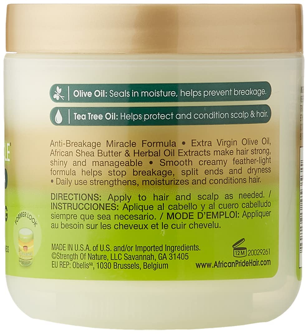 African Pride Olive Miracle Anti-Breakage Formula, 6 oz (170 g) (Bundle of 8)
