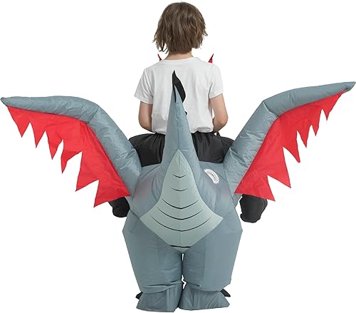 Miniatura 6 de Disfraz de dragón inflable, disfraces inflables para niños, disfraz de dinosaurio inflable, disfraces de Halloween para niñasniños