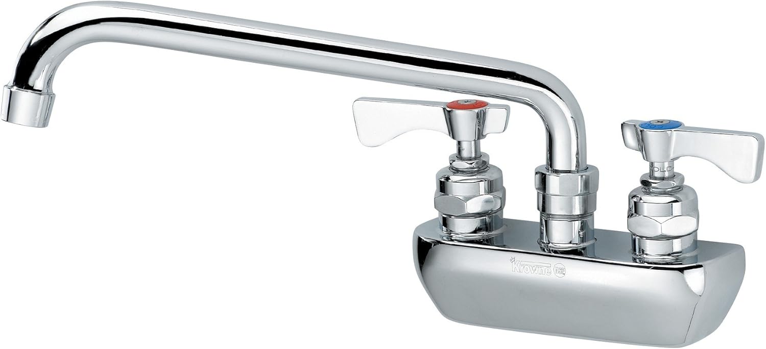 Krowne Royal Series 4" Center Wall Mount Faucet, 10" Spout, 14-410L