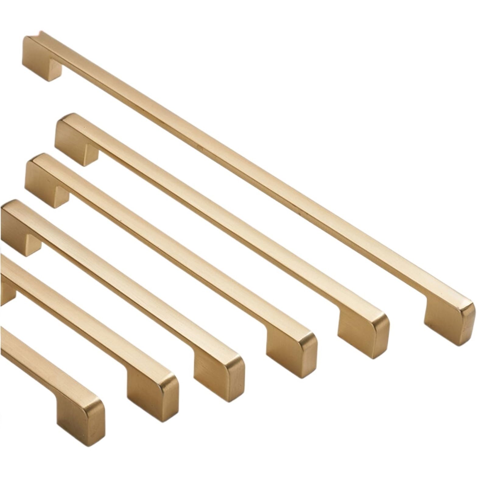 Zrhwspd Handle-9008Gdw-96 Brushed Nickel Cabinet Pulls Brushed Gold Cabinet Handle Zinc Alloy Drawer Knob Kitchen Cupboard Pulls Furniture Hardware(Handle-9008Gdw-96)
