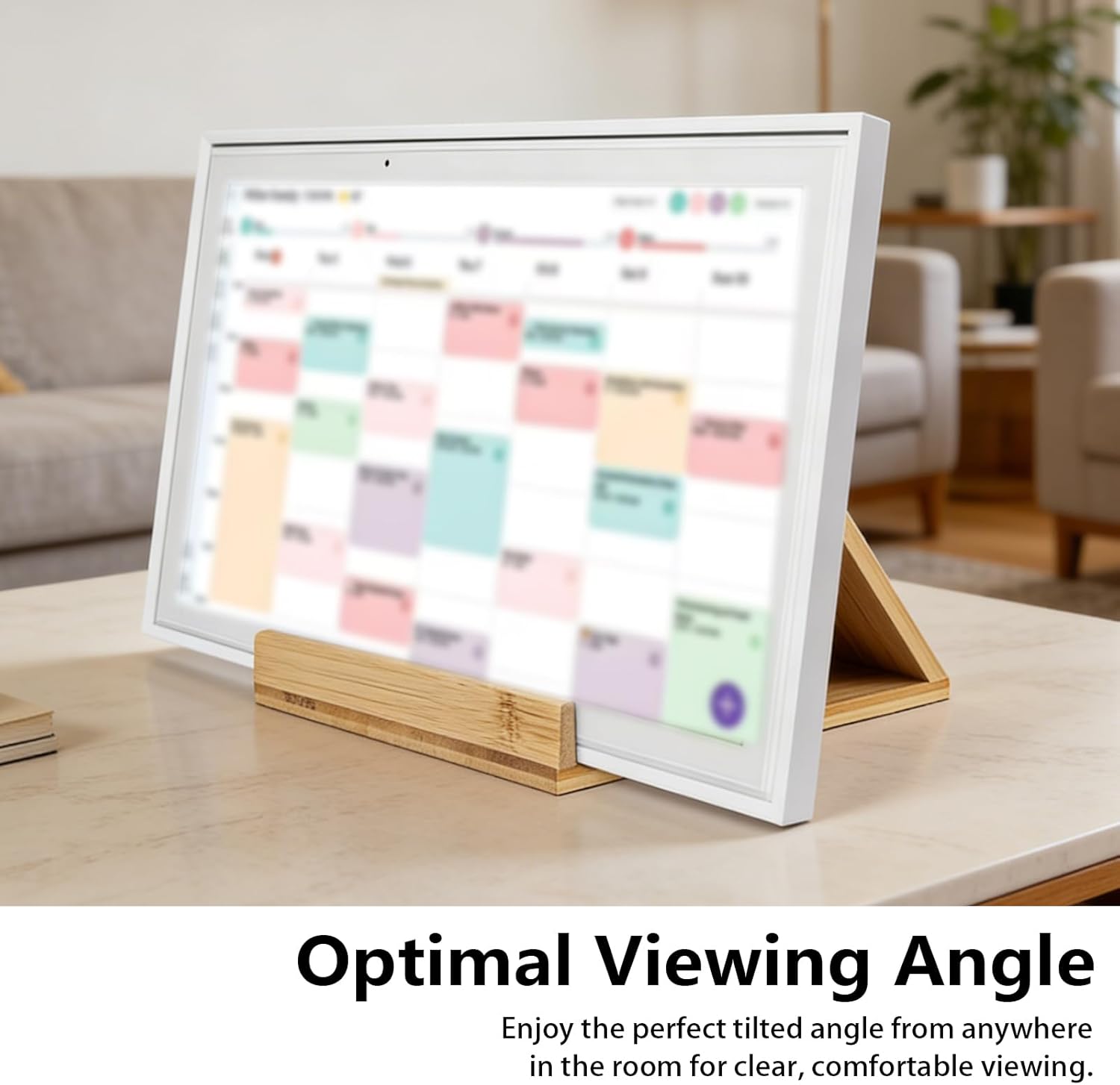 Digital Calendar Stand Compatible with Skylight Calendar, Compatible with Skylight Calendar Stand, Holder for Skylight Calendar Max 27 Inch, Easy Installation