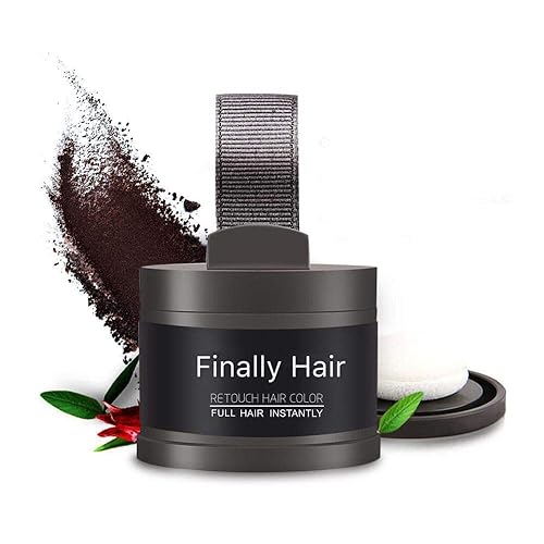 Finally Hair Corrector de fibras de cabello y pérdida de cabello creador de líneas de cabello realzador de cejas y relleno de barba Polvo de sombra