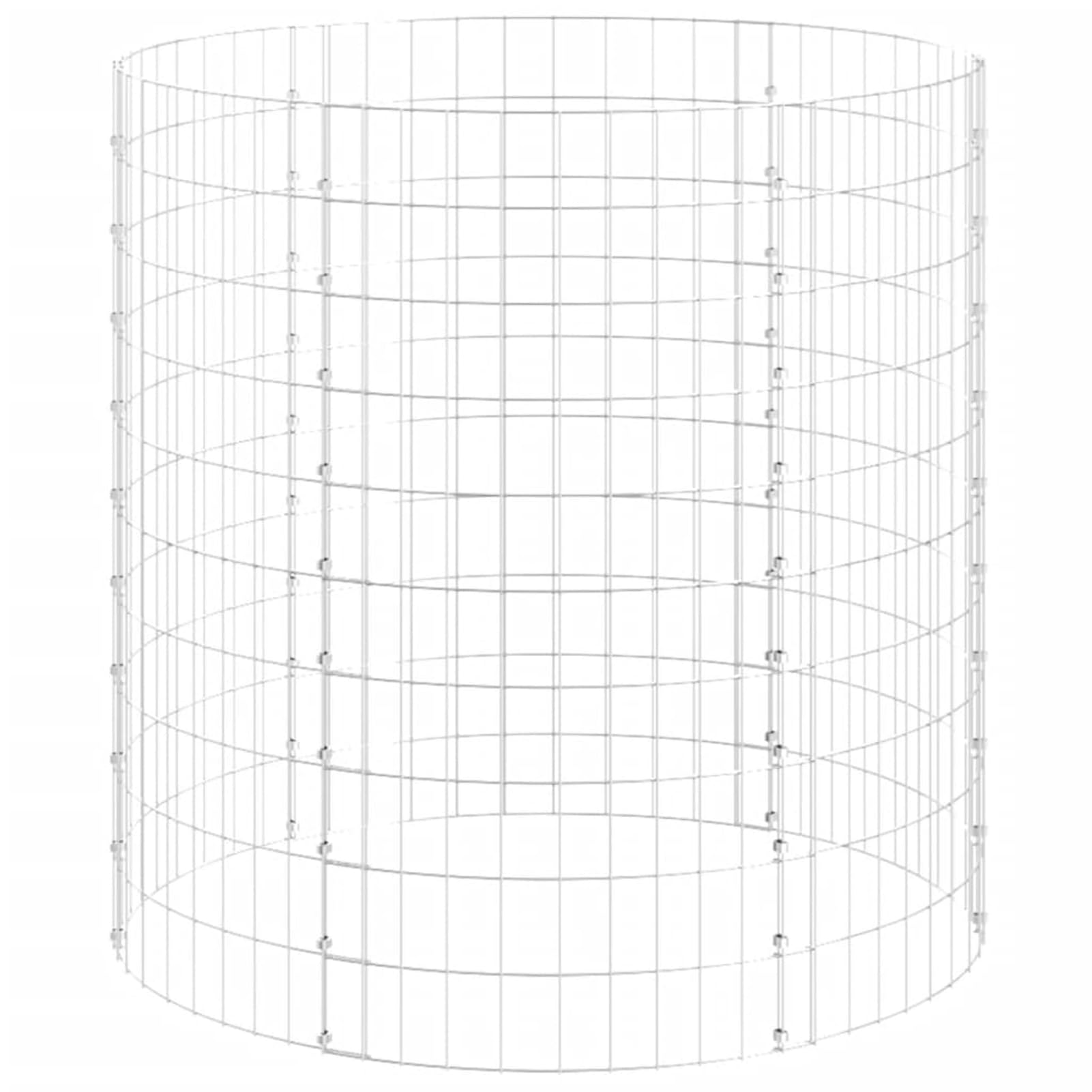 Gecheer Gartenkomposter Ø100x100 cm, Verzinkter Stahl, Kompostbehälter, für Gartenpflege und Umweltschutz