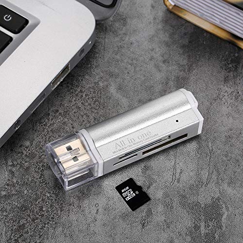 KKmoon All in One Card Reader USB 2.0 Mini portátil para SD/SD/TF/MS Duo/Micro MS (M2) / Ms Pro Duo