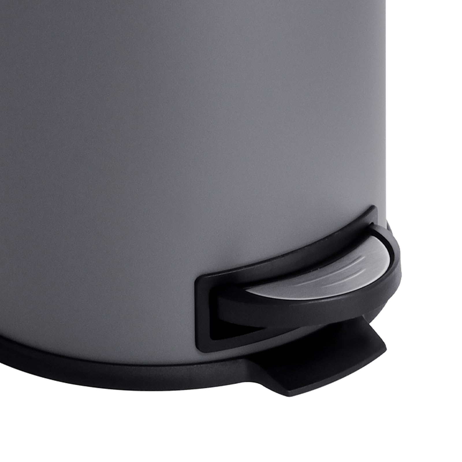 SVITA T20 Poubelle à pédale Gris 20 l Avec intérieur rond Aide à la cuisine
