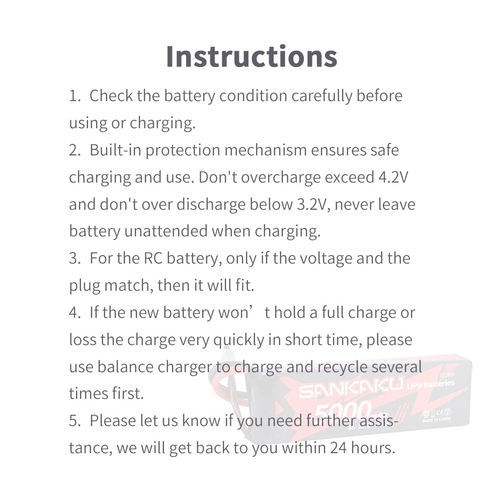 SANKAKU 5000mAh 3S Batteria Lipo 100C 11,1V RC Batteria spina EC5 per veicoli RC Buggy Auto Camion Barca Hobby 2 pezzi