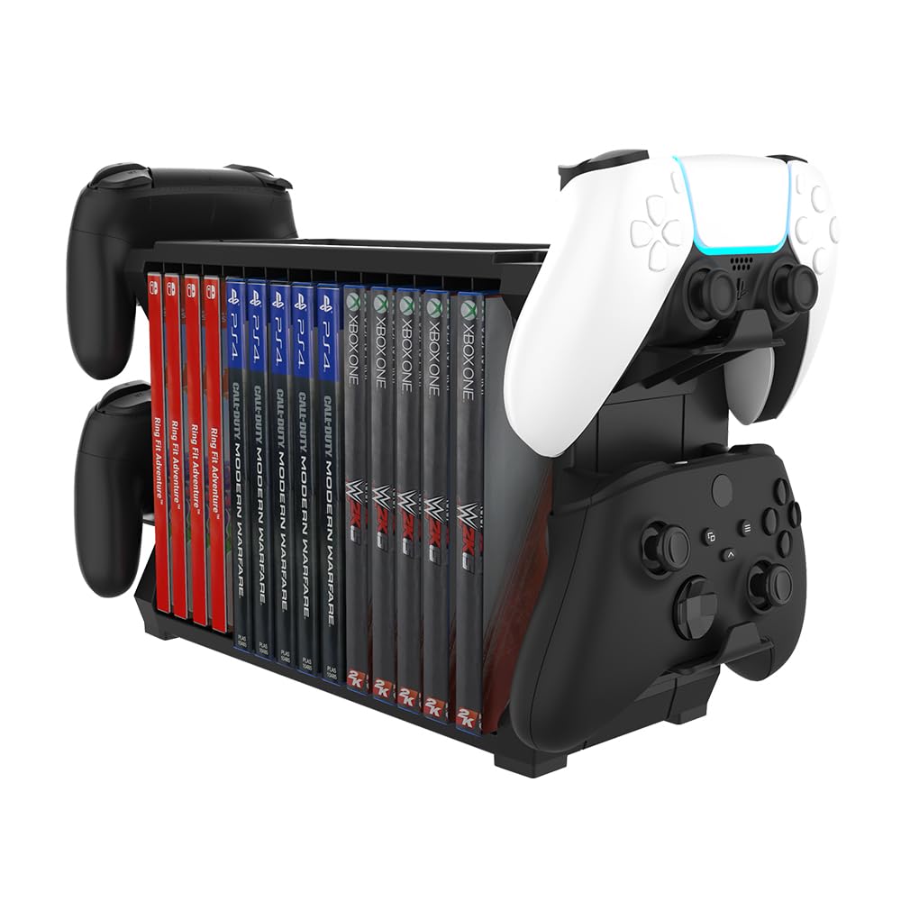 Amazon.com: Tideal - Games Stand for PS5, PS4, XBOX Series X, XBOX One ...