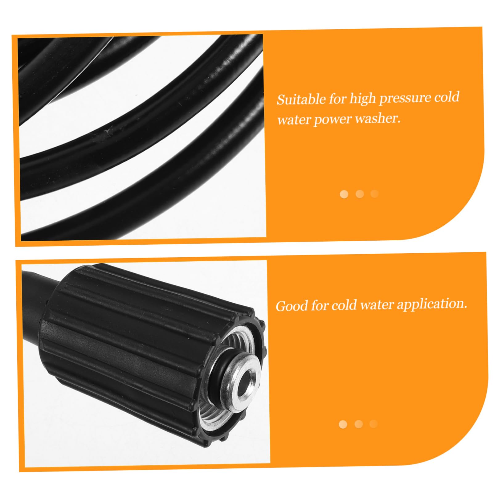 Tubo Alta Pressione Nero 160 Bar per M22 Idropulitrice 8m