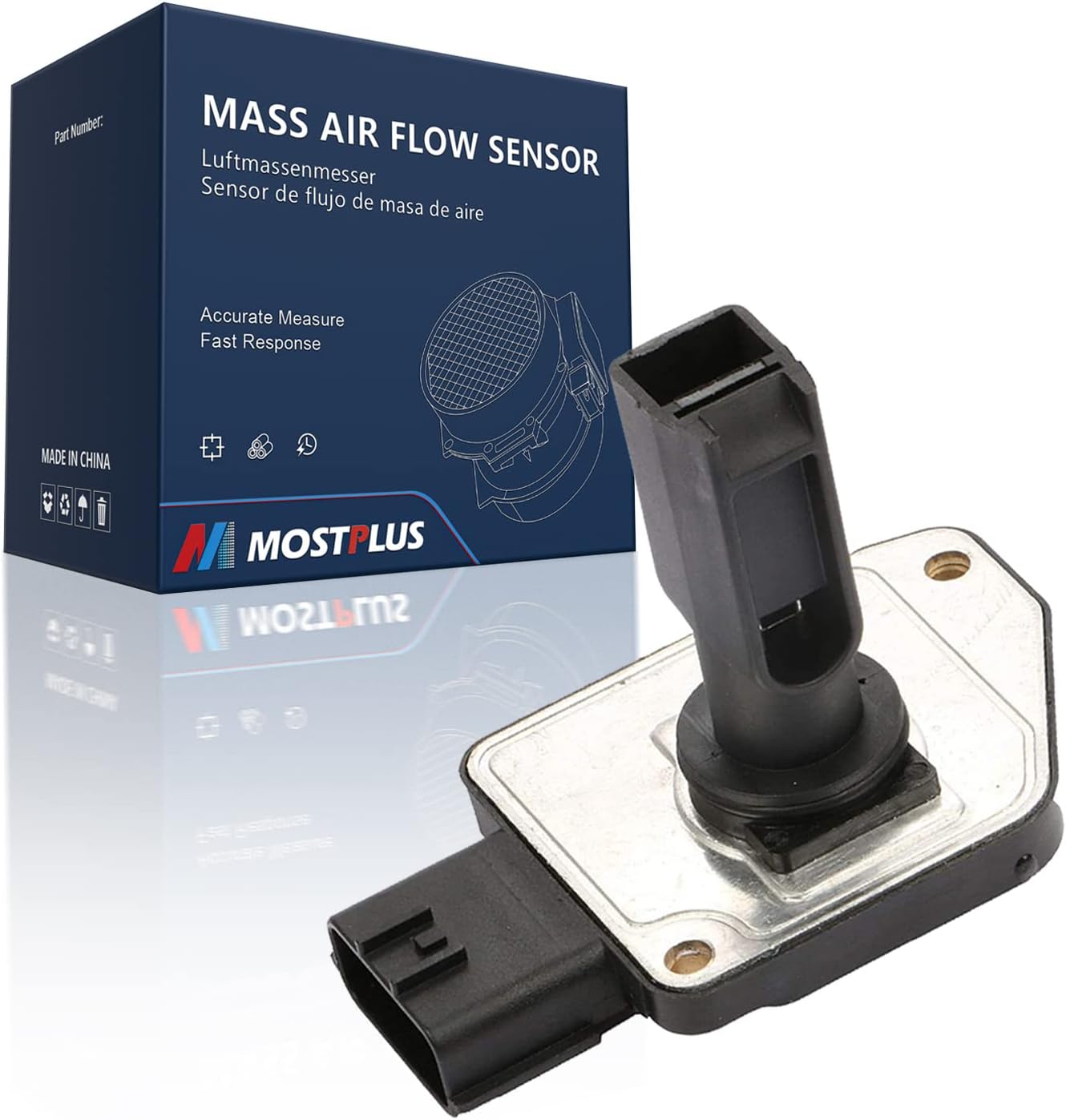 MOSTPLUS Direct Replacement MAF Mass Air Flow Sensor Meter Compatible for Nissan Mercury Ford Xterra Frontier 22680-5J000