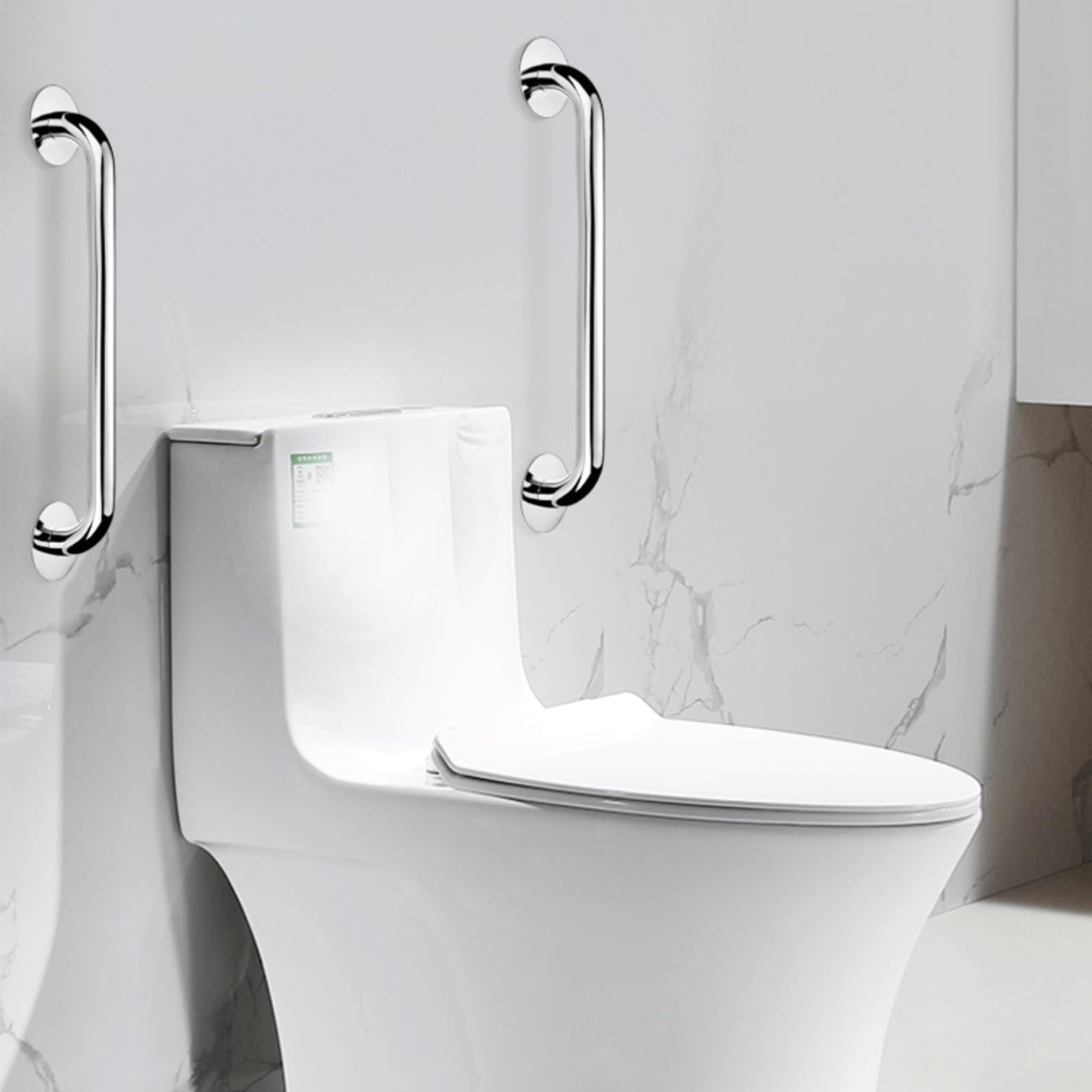 Edelstahl Sicherheits Haltegriff Dusche Badewannengriff WC-Haltestange Rutschfreier Haltegriffe Bad Griff Wandmontage 40 cm(Grey,60cm/23.6in)