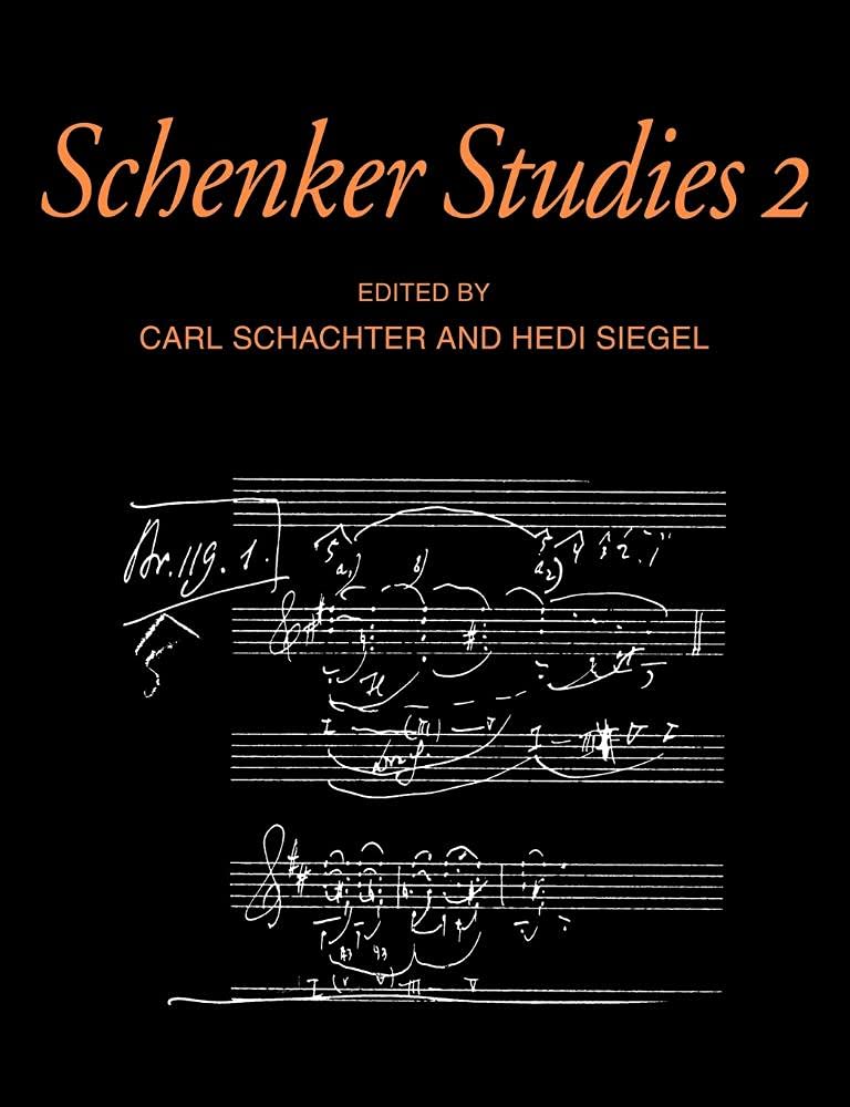 Schenker Studies 2 (Cambridge Composer Studies) (Volume 0)