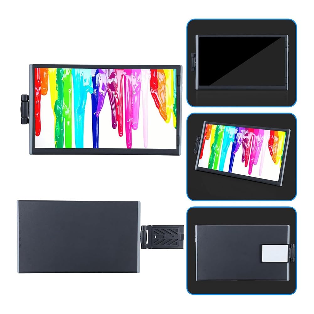 Monitor Portatile/Estensore per Schermo Portatile EM1412 da 14,1 Pollici per Laptop e Notebook