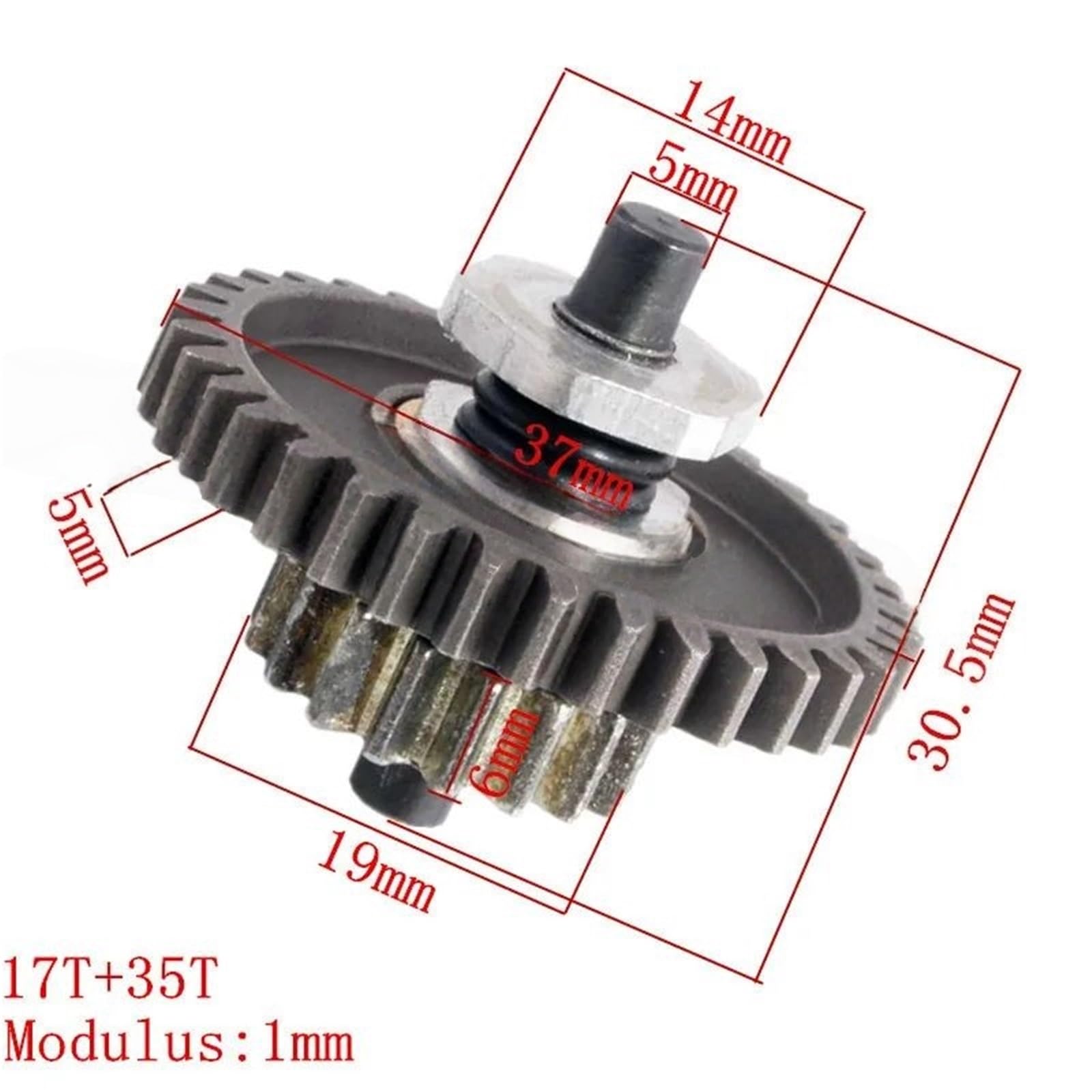Accessori Rc Per HSP 08013 Per Himoto Per Redcat 94108 94188 1/10 1 Pezzo Ingranaggio Principale Completo 17T 35T RC Pezzi Ricambio Auto Con Telecomando