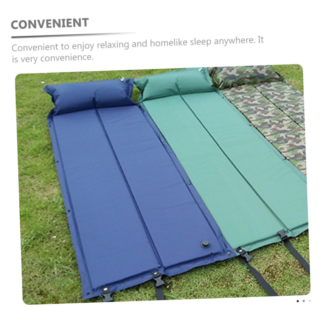 HONMEET Inflatable Camping Mat Sleeping Mat Lightweight Auto-Inflating for Outdoor Adventures