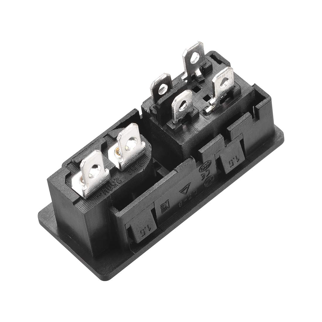 Sourcing Map Adapter Für Plattenmontage – IEC C14 Steckdosenmodul, Gerade, 250V/10A, Ideal Für Netzteil-Anschlüsse