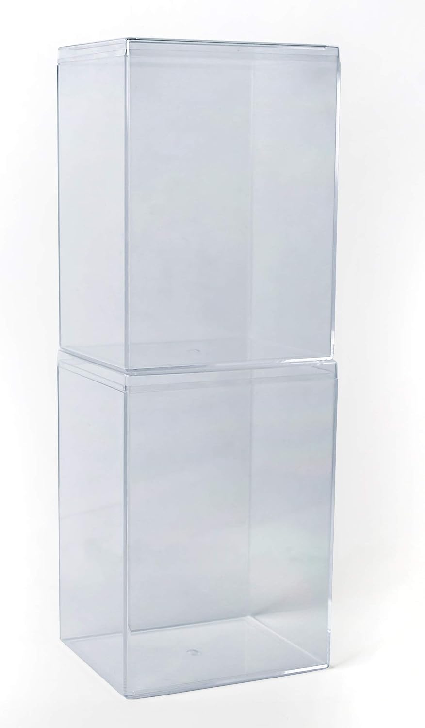 Hard Plastic Funko Pop Protector Display Case - Stackable & Interlocking (4) Boxes