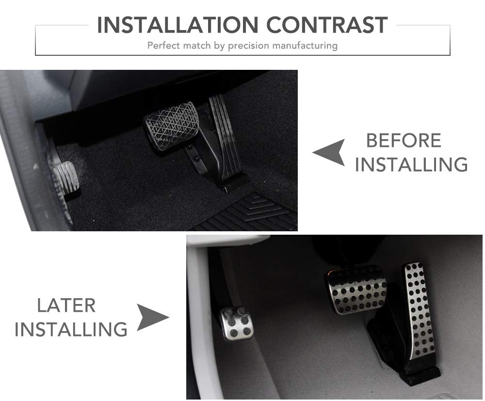 Anti-Slip Gas Brake Pedal Cover Compatible for Benz C E S GLK GLS GLE