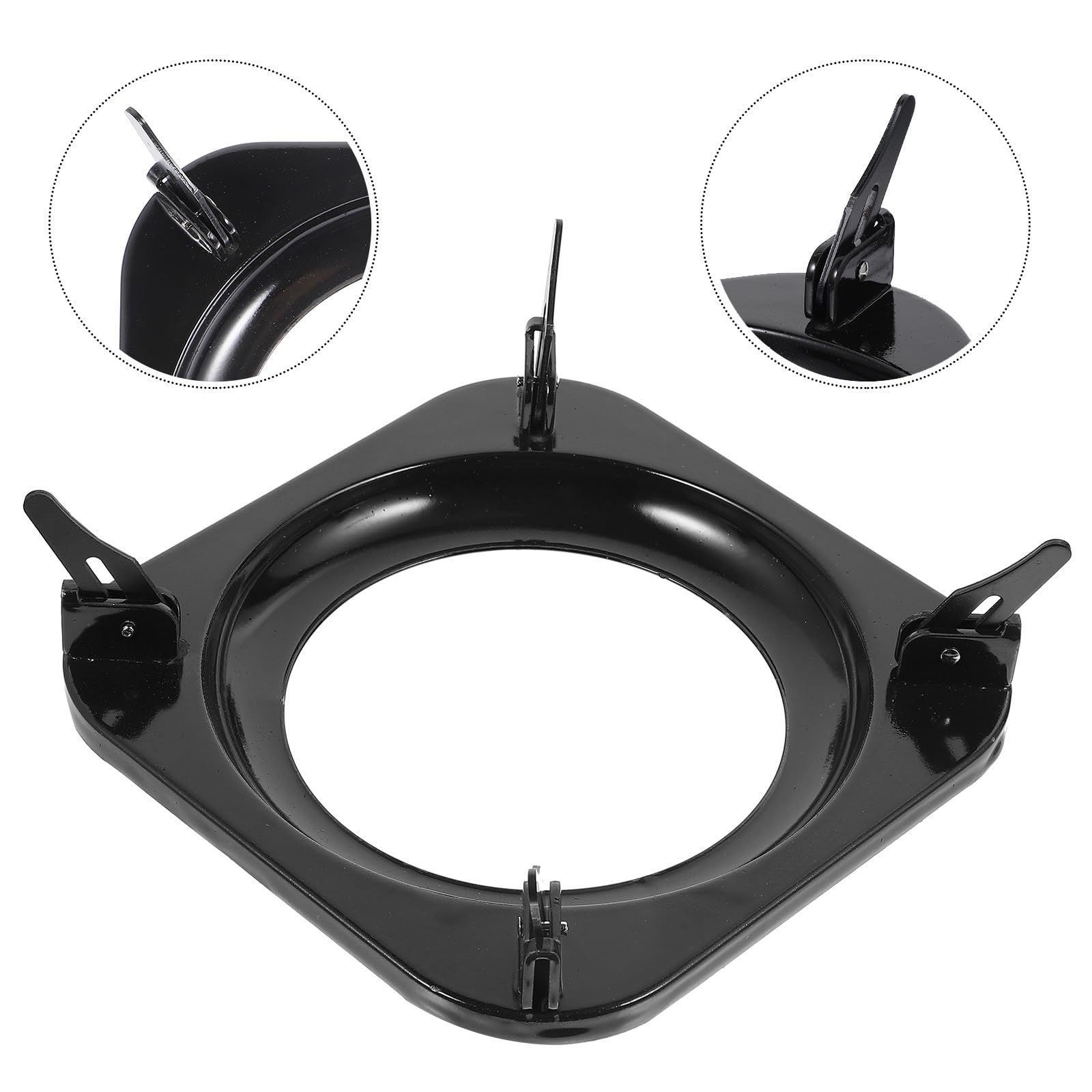 Soporte Antideslizante para Ollas de Gas Rejilla Negra Ajustable para Cocina Accesorio Práctico para Estufa y Quemador Adecuado para Hogar y Restaurante