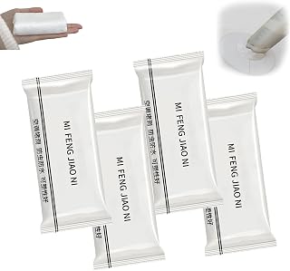 fencyatt New Type Waterproof Sealant Mastic, 2023 new Sealing Clay, White Moldable Silicone Putty, Waterproof Repair Sealing Clay,Wall Hole,Air Conditioning Hole, Eco-friendly materials (4PCS)