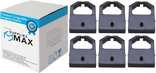 Repuesto compatible para cintas de impresora Panasonic KX-P1150/KX-P1170/KX-P1180KX-P1191/KX-P1695/KX-P2150 negras (6/PK) (C1940)