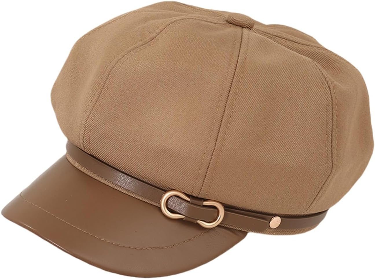 Women’s Beret Hat Leather...
