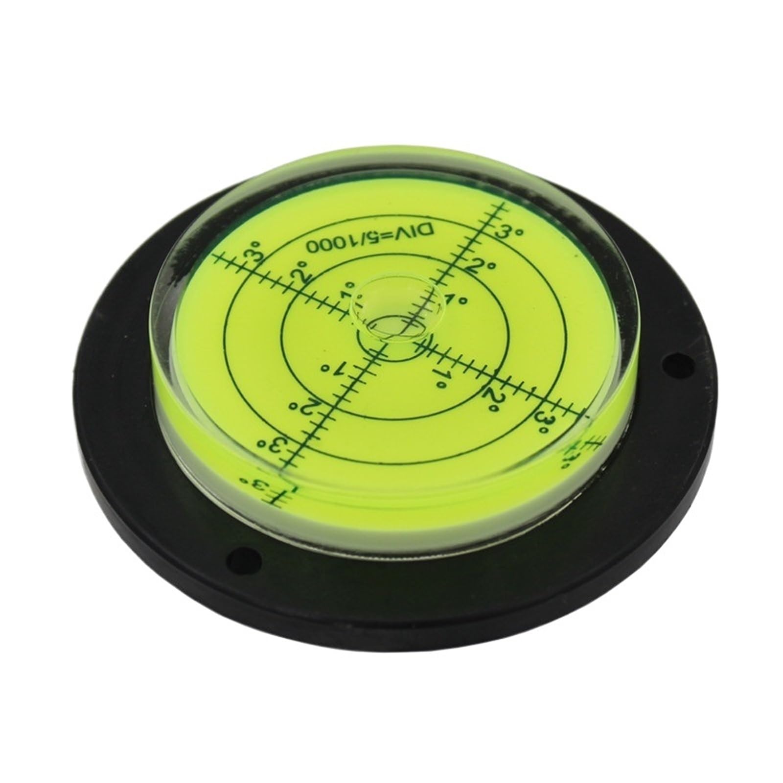 Nivel de burbuja circular redondo de 80mm con marca de grados para ingeniería